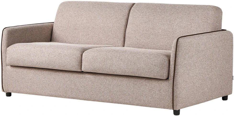 Beliani Dvivietė sofa lova ISHOJ šviesiai ruda