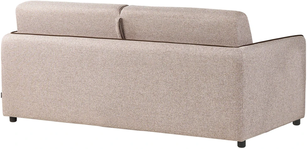 Beliani Dvivietė sofa lova ISHOJ šviesiai ruda