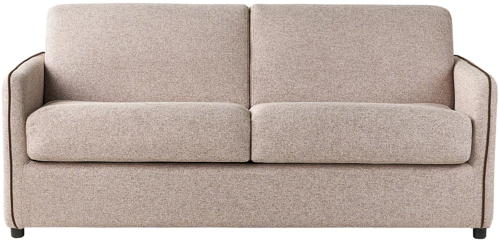 Beliani Dvivietė sofa lova ISHOJ šviesiai ruda