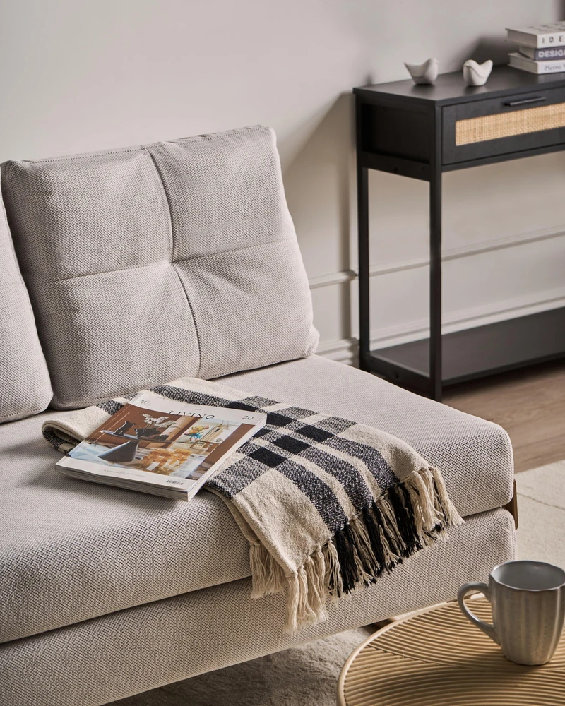 Beliani Dvivietė sofa lova JERSLEV, kreminė balta