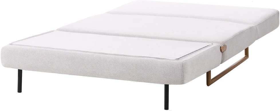 Beliani Dvivietė sofa lova JERSLEV, kreminė balta