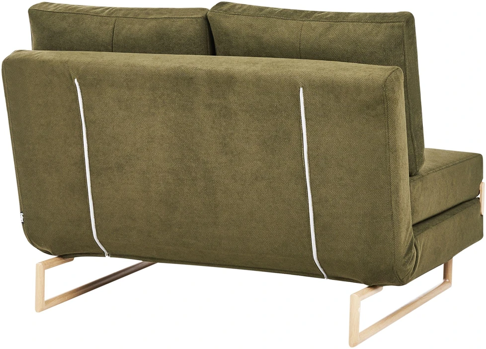 Beliani Dvivietė sofa lova JERSLEV Žalia