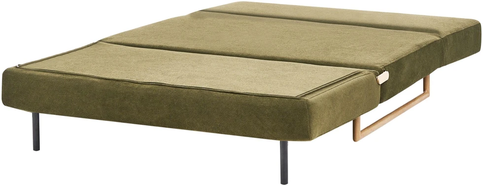 Beliani Dvivietė sofa lova JERSLEV Žalia