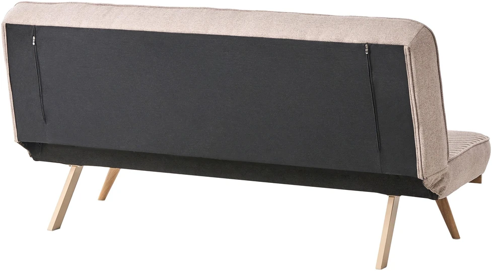 Beliani Dvivietė sofa lova KALFAFEL, šviesiai ruda