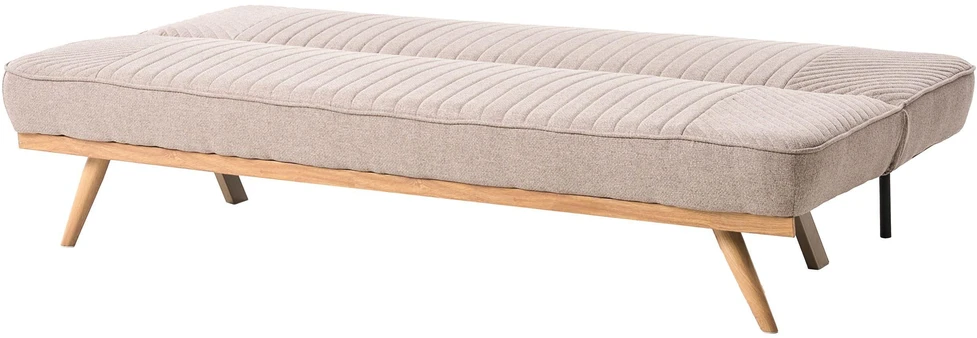 Beliani Dvivietė sofa lova KALFAFEL, šviesiai ruda