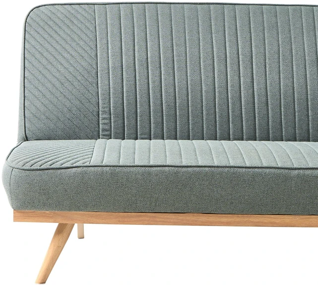 Beliani Dvivietė sofa lova KALFAFEL žalia