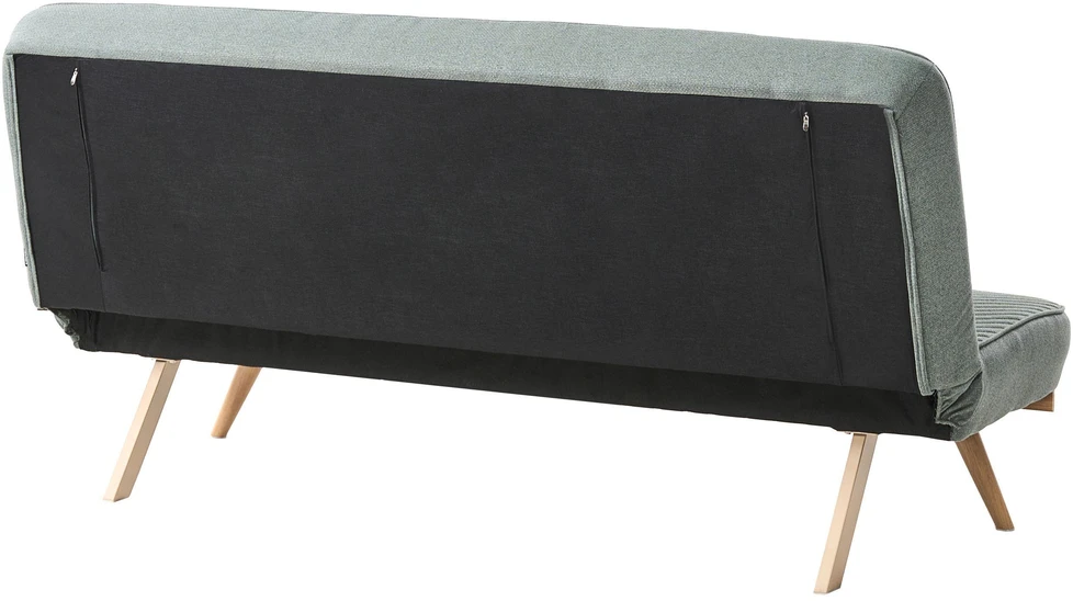 Beliani Dvivietė sofa lova KALFAFEL žalia
