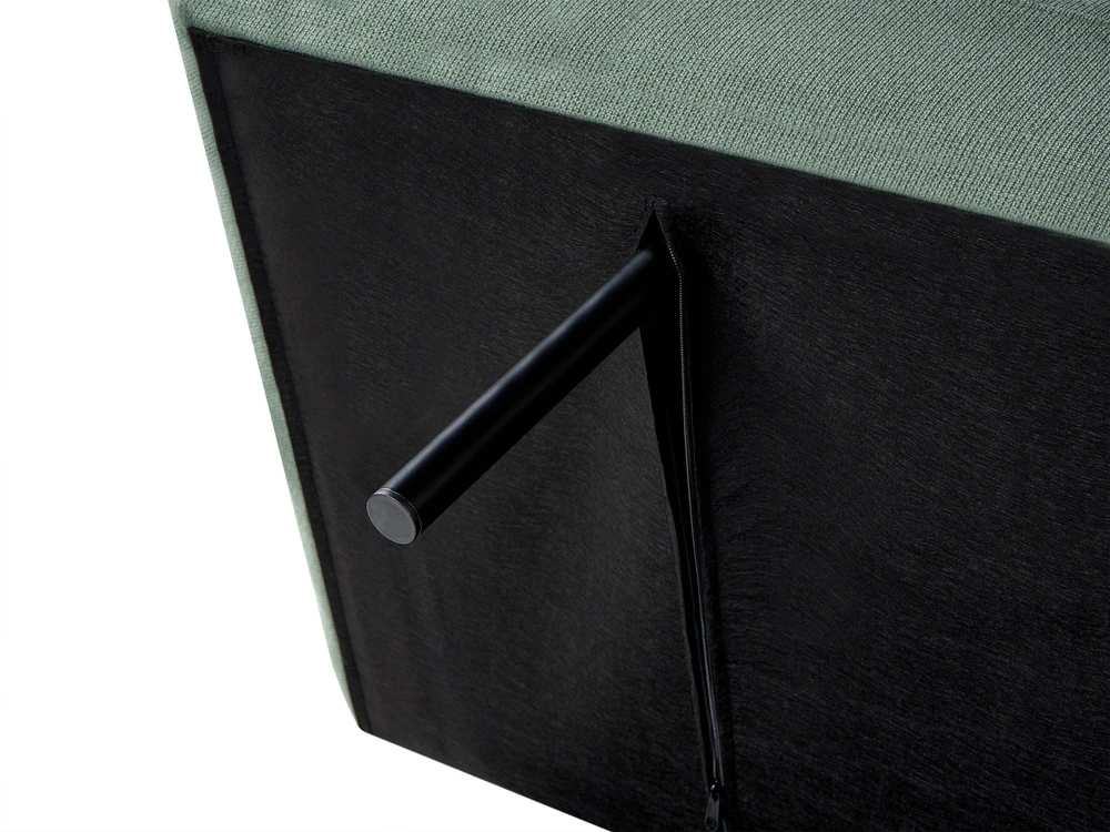 Beliani Dvivietė sofa-lova RISOR, šviesiai žalia