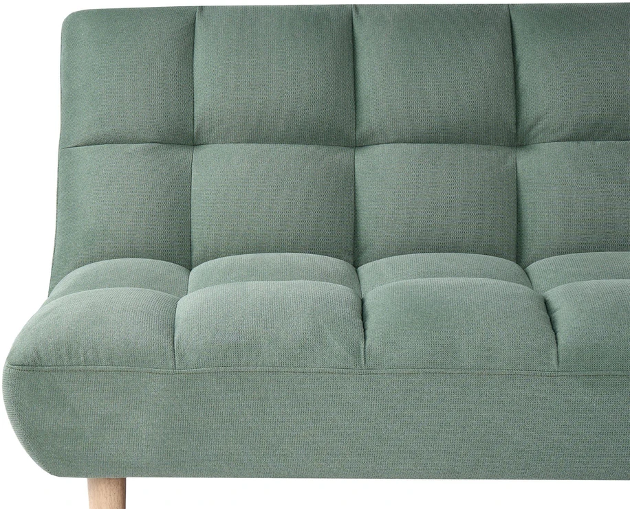 Beliani Dvivietė sofa-lova RISOR, šviesiai žalia