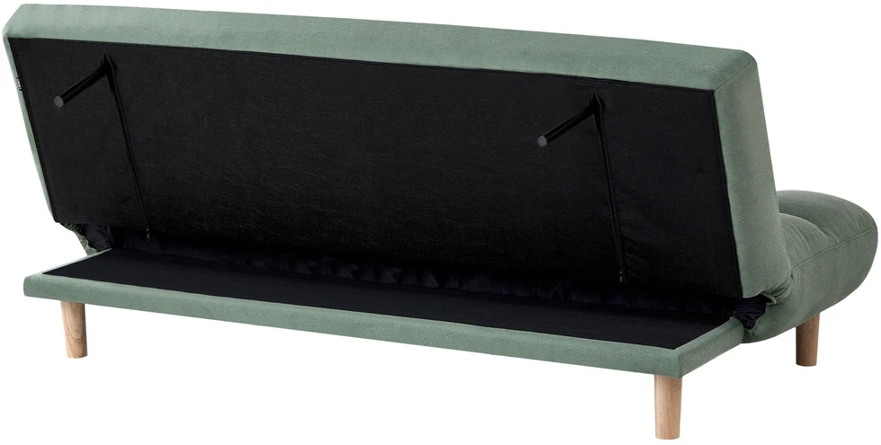 Beliani Dvivietė sofa-lova RISOR, šviesiai žalia