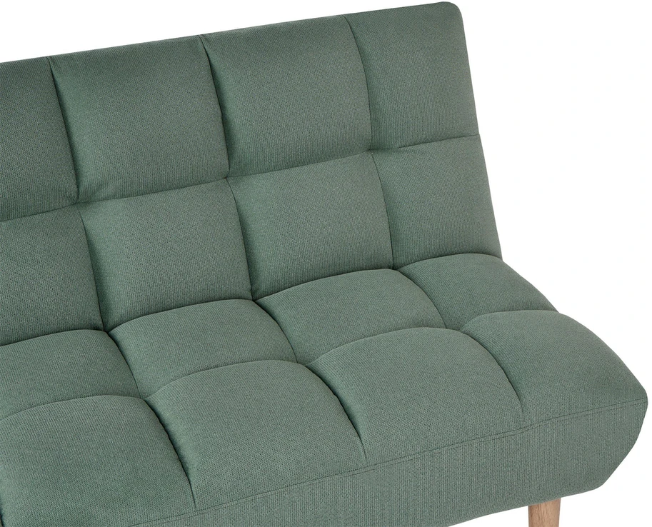 Beliani Dvivietė sofa-lova RISOR, šviesiai žalia