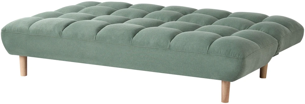 Beliani Dvivietė sofa-lova RISOR, šviesiai žalia