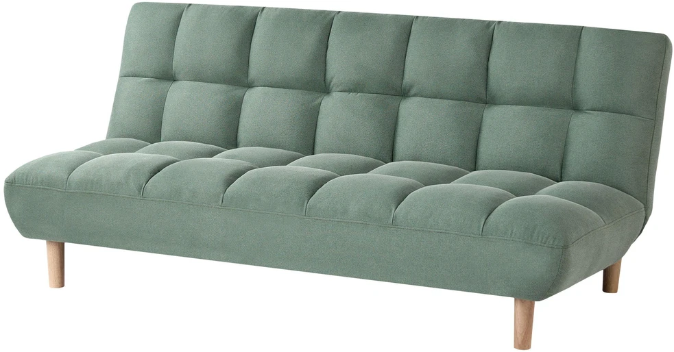 Beliani Dvivietė sofa-lova RISOR, šviesiai žalia