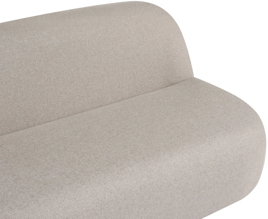 Beliani Dvivietė sofa LOVBERG, smėlio spalvos