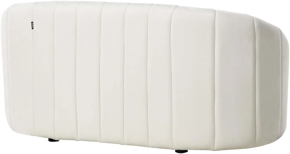 Beliani Dvivietė sofa MALUNG veliūrinė, spalva: balta