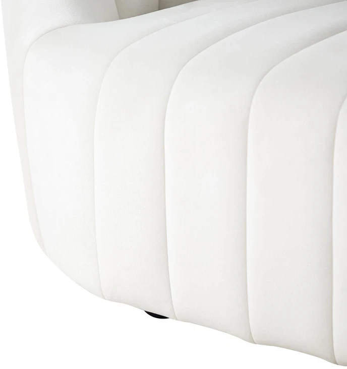 Beliani Dvivietė sofa MALUNG veliūrinė, spalva: balta