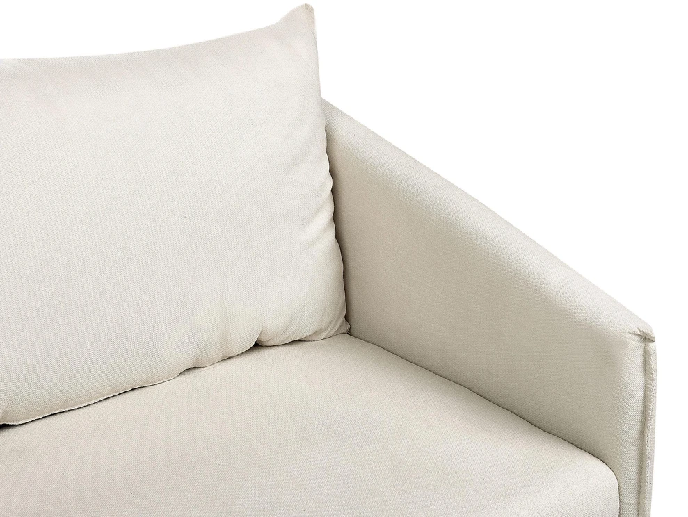 Beliani Dvivietė sofa MAURA, šviesiai smėlio spalvos