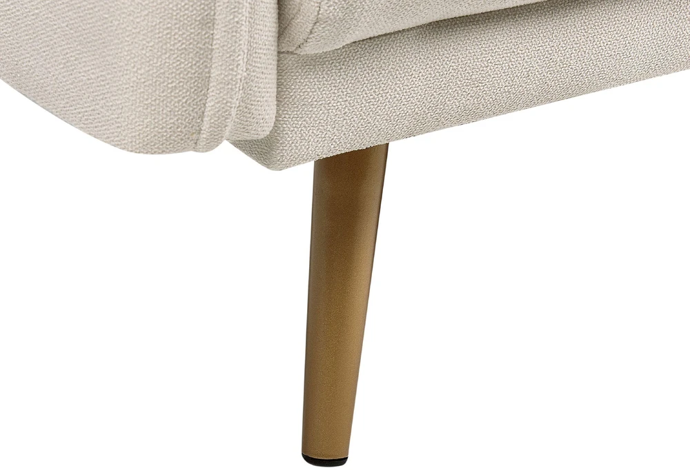 Beliani Dvivietė sofa MAURA, šviesiai smėlio spalvos