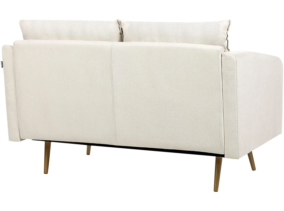 Beliani Dvivietė sofa MAURA, šviesiai smėlio spalvos