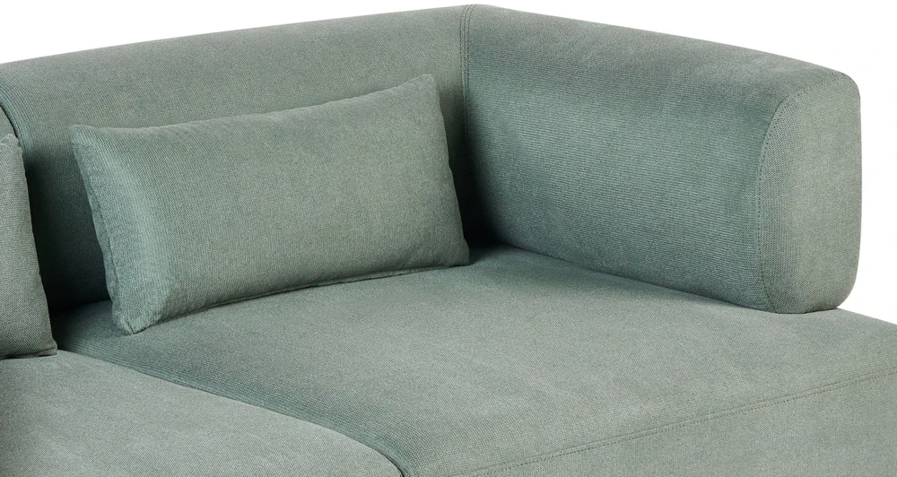 Beliani Dvivietė sofa MOVIK šviesiai žalia