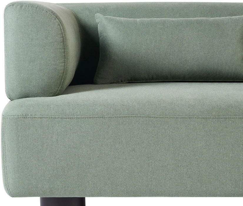 Beliani Dvivietė sofa MOVIK šviesiai žalia