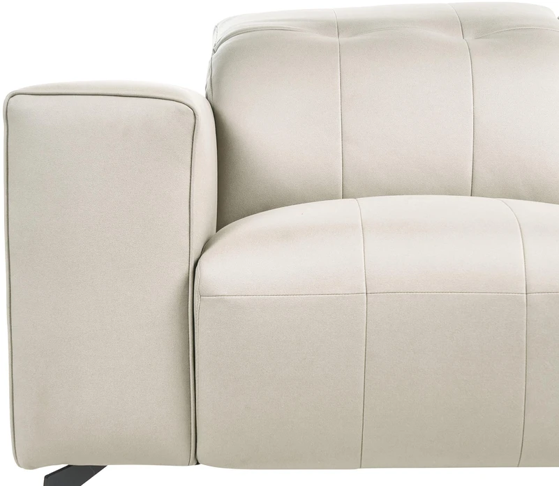 Beliani Dvivietė sofa OMMEL šviesiai smėlio spalvos