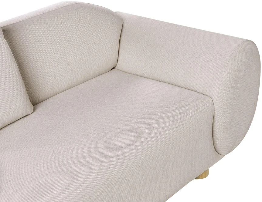 Beliani Dvivietė sofa RINGEL šviesiai smėlio spalvos