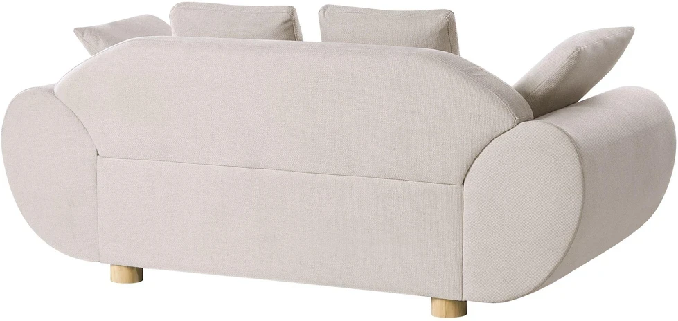 Beliani Dvivietė sofa RINGEL šviesiai smėlio spalvos