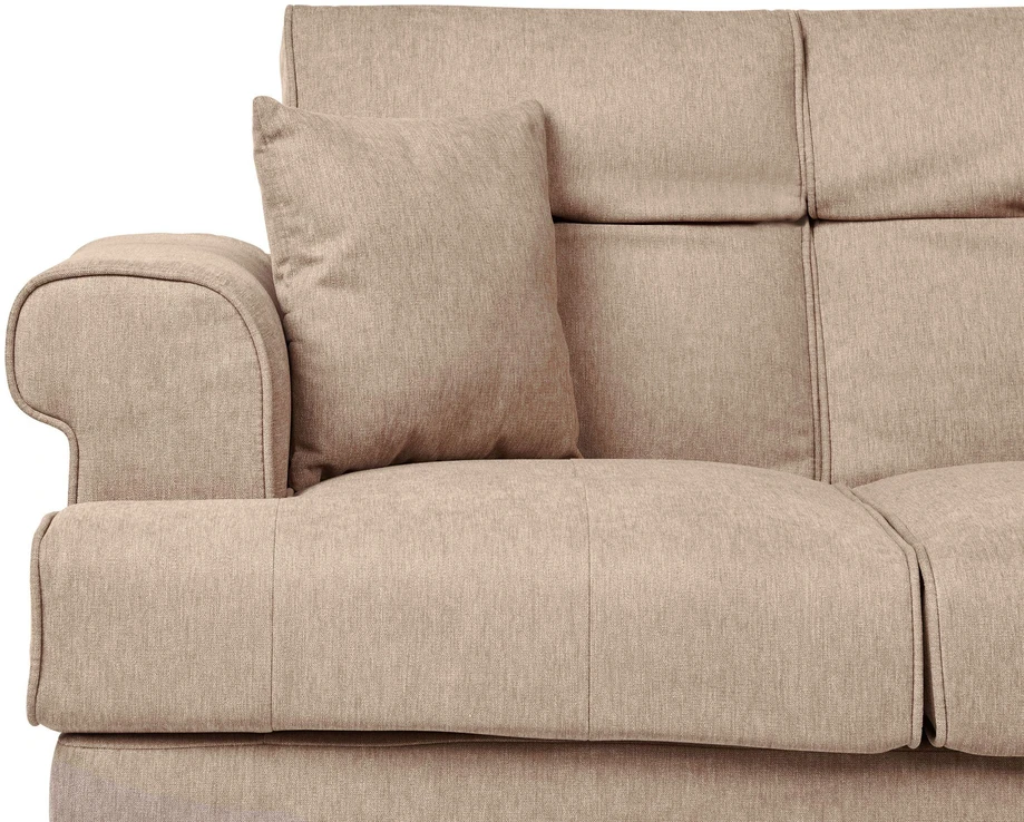 Beliani Dvivietė sofa SKIVE šviesiai ruda