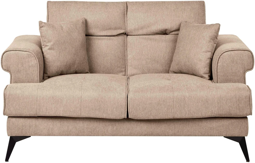 Beliani Dvivietė sofa SKIVE šviesiai ruda