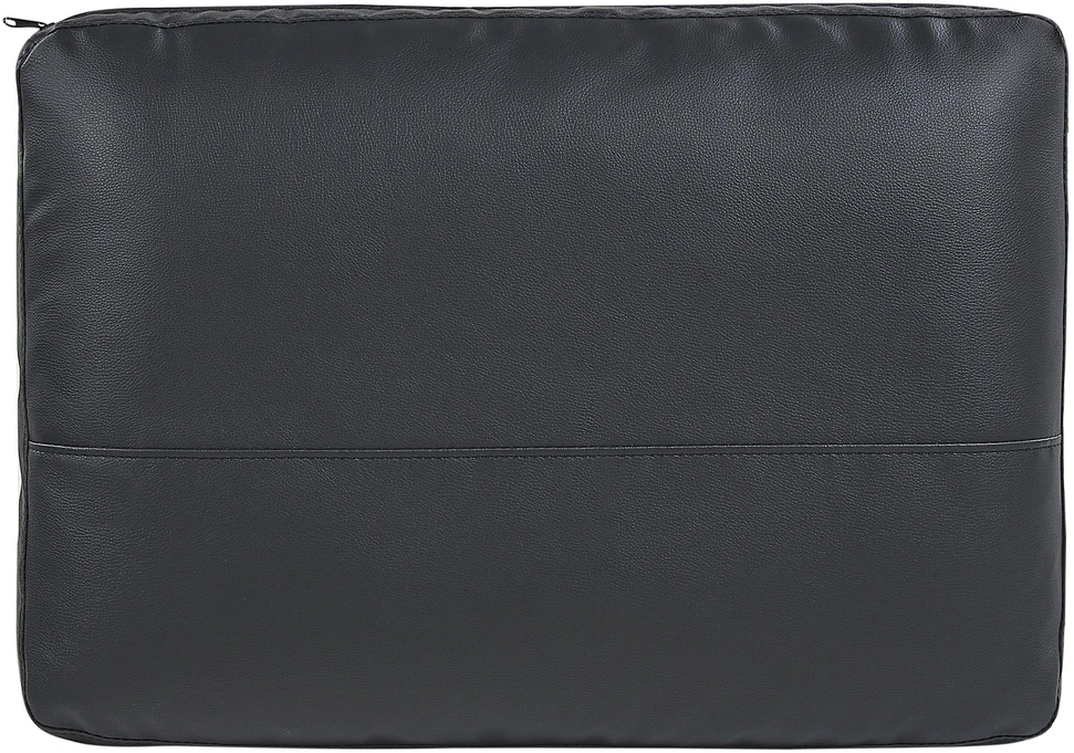 Beliani Dvivietė sofa SOVIK iš dirbtinės odos, juoda