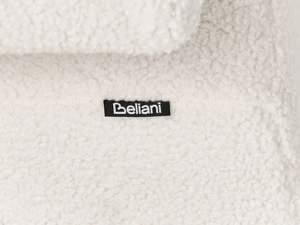Beliani Dvivietė sofa TAMRE Bouclé, kreminė balta / tamsiai ruda
