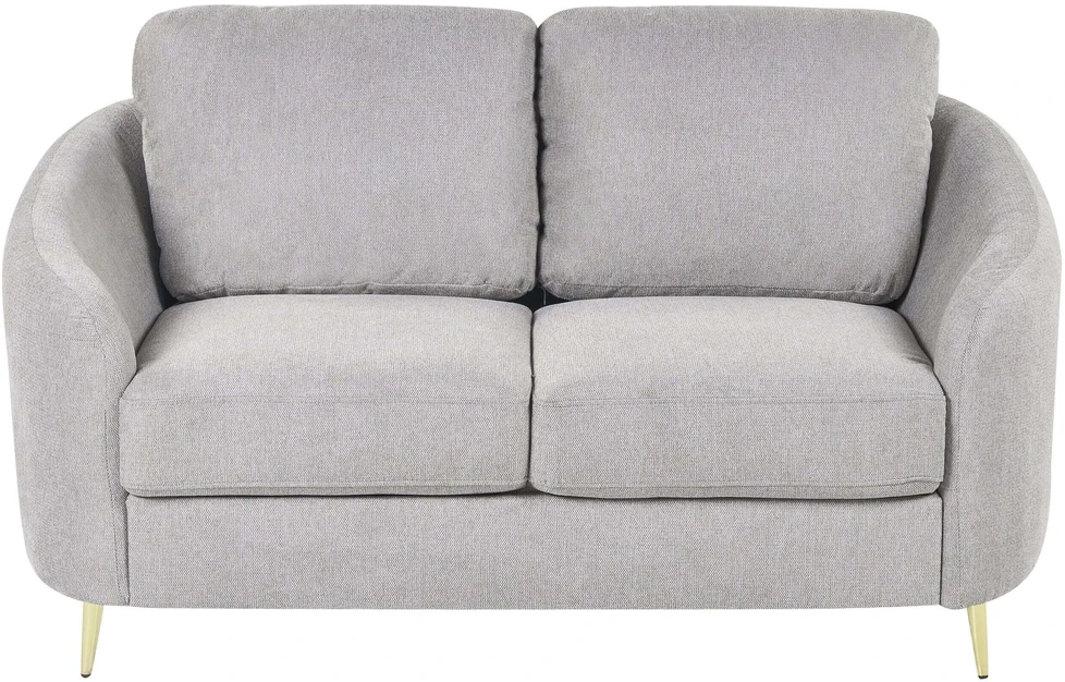 Beliani Dvivietė sofa TROSA šviesiai pilka