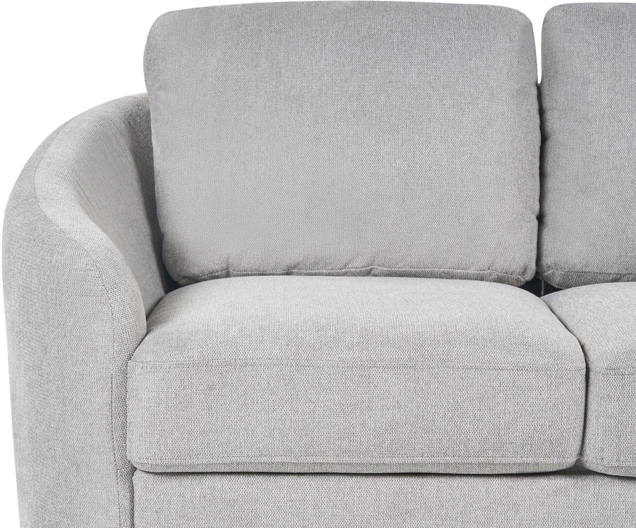 Beliani Dvivietė sofa TROSA šviesiai pilka