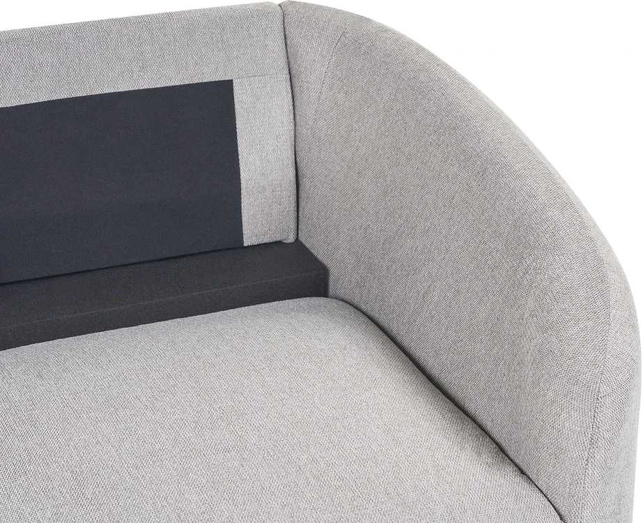 Beliani Dvivietė sofa TROSA šviesiai pilka