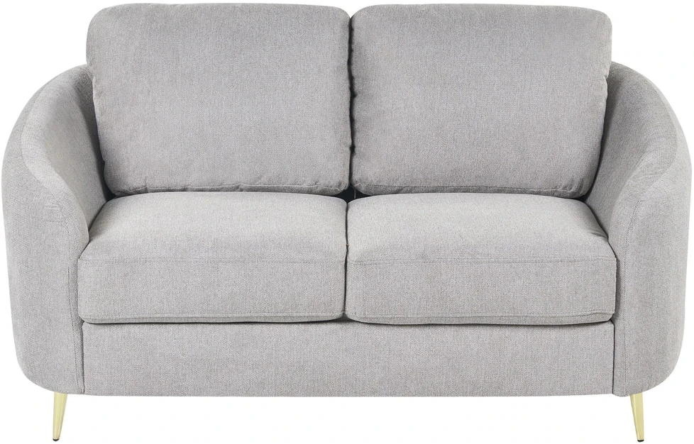 Beliani Dvivietė sofa TROSA šviesiai pilka