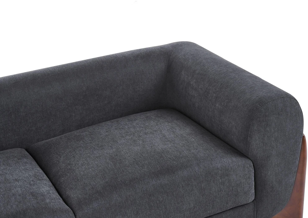 Beliani Dvivietė sofa VINLIDEN, juoda