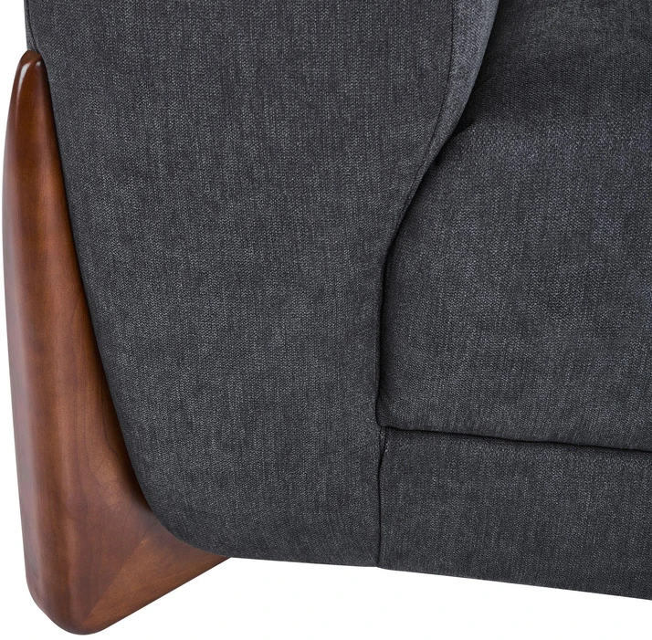 Beliani Dvivietė sofa VINLIDEN, juoda