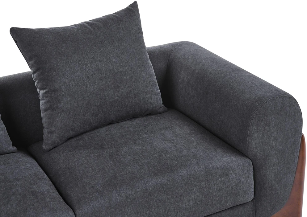Beliani Dvivietė sofa VINLIDEN, juoda