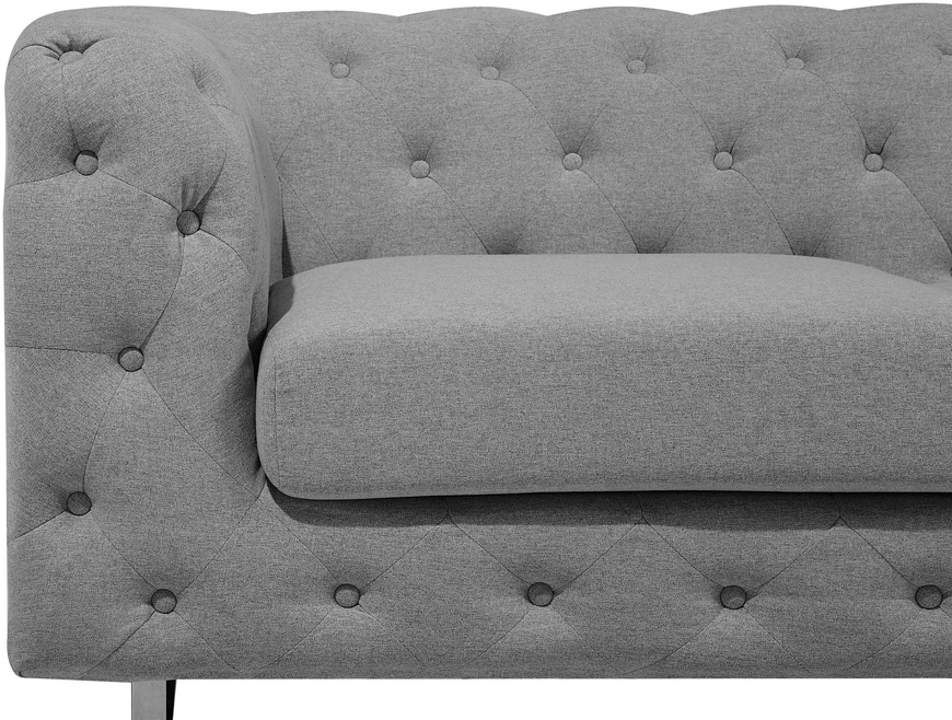 Beliani Dvivietė sofa VISSLAND šviesiai pilka