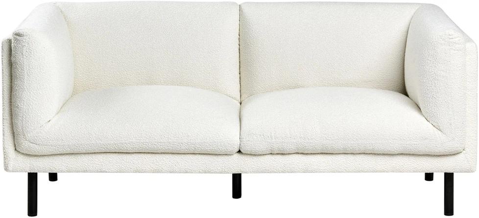 Beliani Dvivietė sofa VORGOD, balta boucle