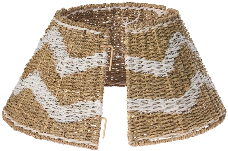 Beliani Eglutės kojos uždanga HIVER Jūržolė Balta 43 cm