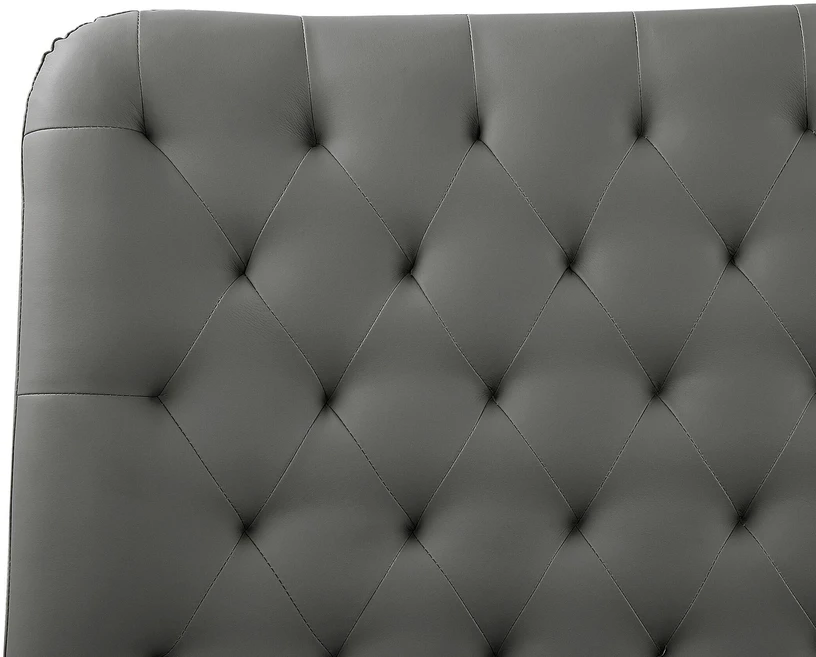 Beliani Eko odos lova ESSONNE 180 x 200 cm pilka