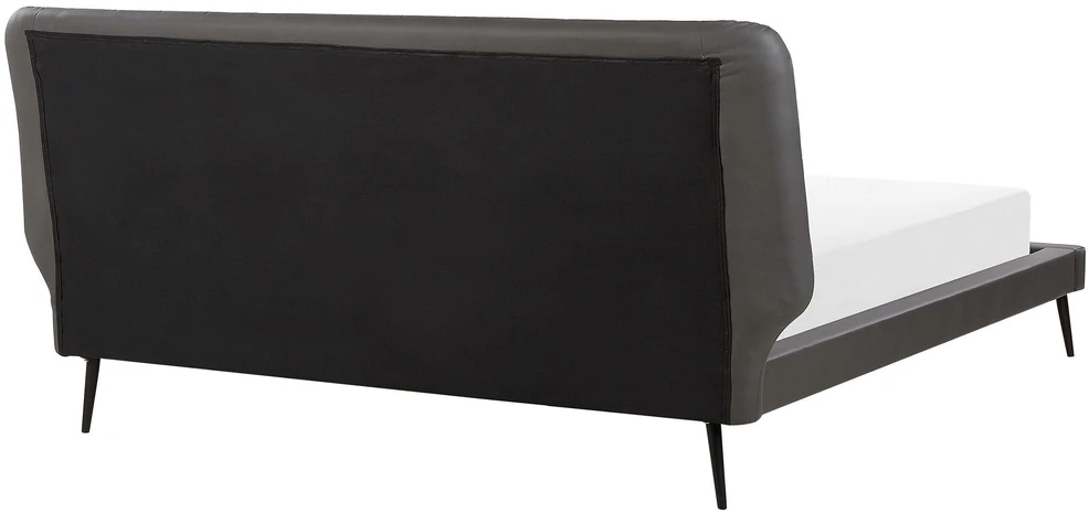 Beliani Eko odos lova ESSONNE 180 x 200 cm pilka