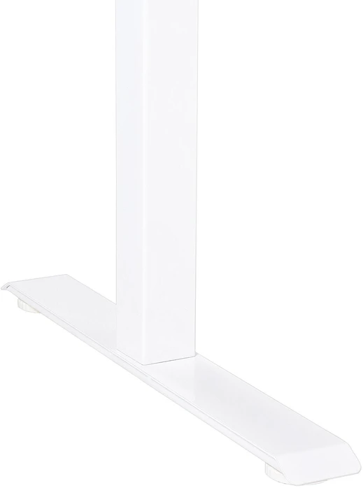 Beliani Elektriškai reguliuojamas stalas DESTINES rudas/baltas 120 cm 72 cm