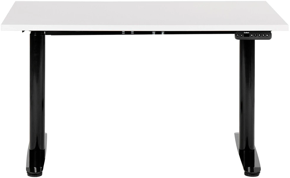 Beliani Elektriškai reguliuojamas stalas DESTINAS, baltas/juodas, 120 cm x 72 cm