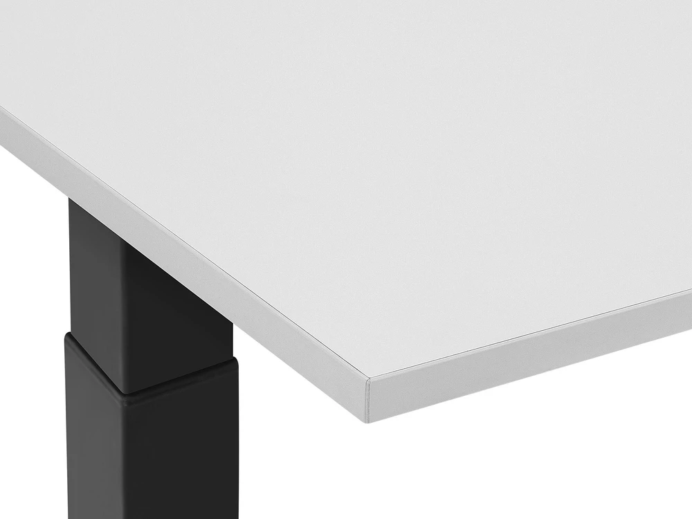 Beliani Elektriškai reguliuojamas stalas DESTIN II Pilka/juoda 130 cm 72 cm
