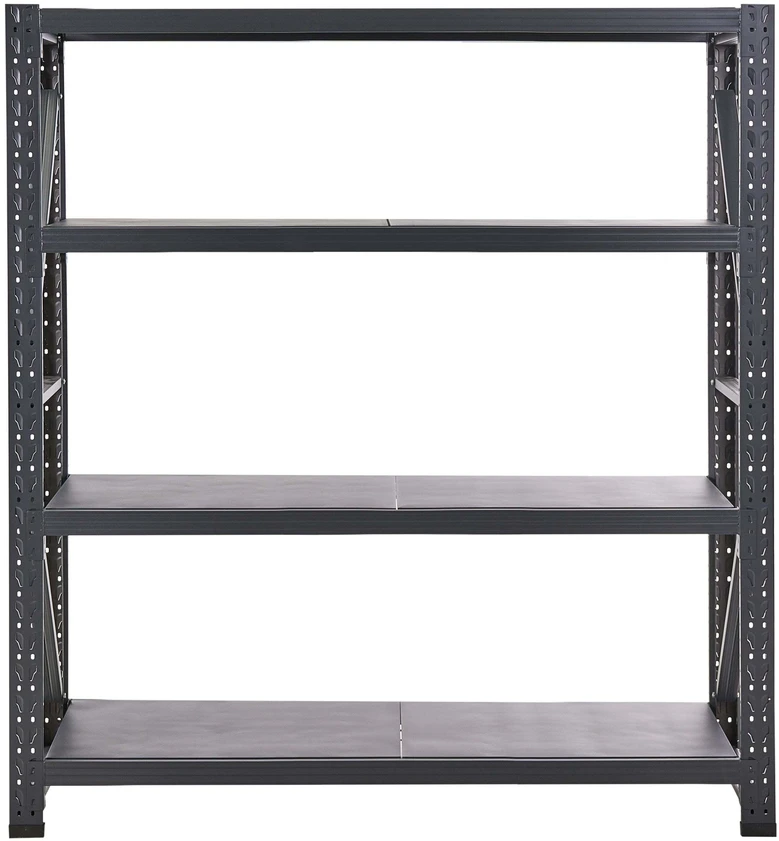 Beliani FIUGGI sandėliavimo stelažas, 200 × 200 cm, metalinis, juodas