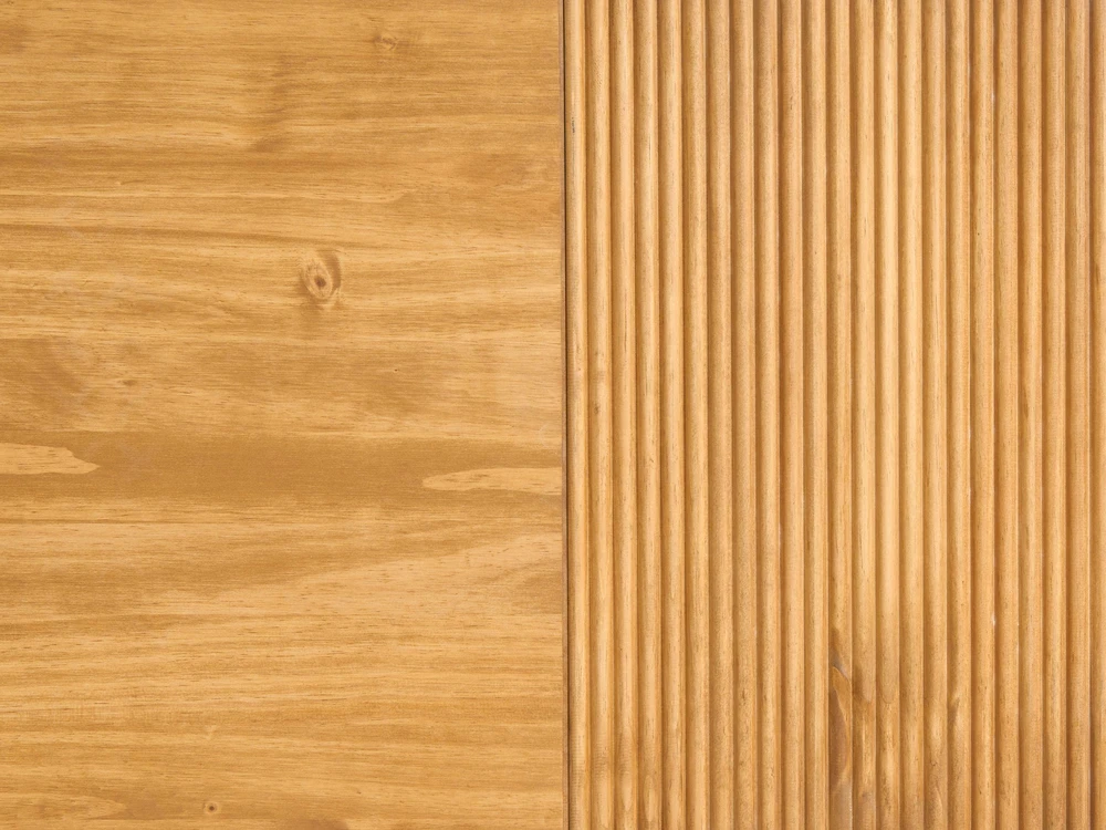 Beliani FLAVIGNAC pušinės medienos lova 180 x 200 cm, šviesiai ruda