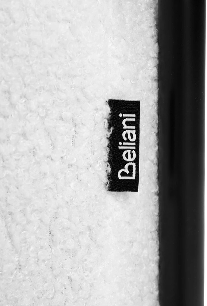Beliani Fotelis LUNDE Boucle baltas